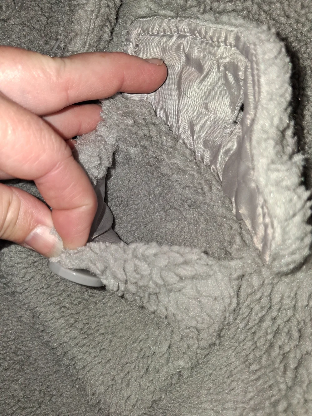 Forever 21 Light Gray Sherpa Jacket